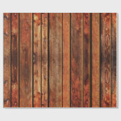 Rustisch Faux  houten verpakkingspapier Cadeaupapier (Vlak)