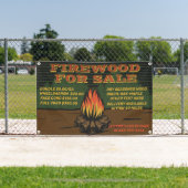 Rustisch Firewood personaliseren voor verkoop bund Spandoek (Insitu)