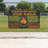 Rustisch Firewood personaliseren voor verkoop bund Spandoek (Insitu)