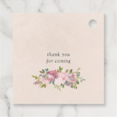 rustisch floral baby shower bedankt bedankjes labels (Achterkant)