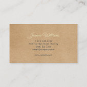 Rustisch Floral Garland Visitekaartje (Achterkant)