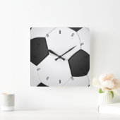  Rustisch Football Decor Vierkante Klok (Huis)