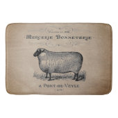 Rustisch Frans Land Sheep Typography Farmhouse Badmat (Voorkant)