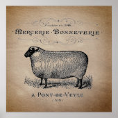 Rustisch Frans Land Sheep Typography Farmhouse Poster (Voorkant)