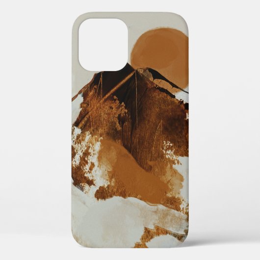 Rustisch gebilderd berglandschap Case-Mate iPhone case (Achterkant)