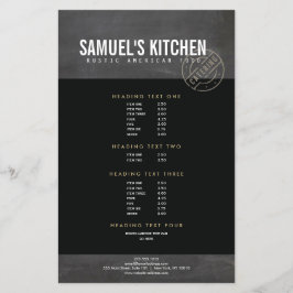  Rustisch gebundeld Logo alkbord Flyer