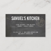 Rustisch gebundeld Logo alkbord Visitekaartje (Achterkant)