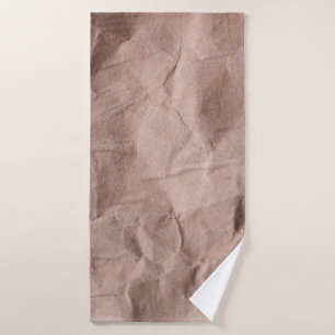 Rustisch gecrêpt papier badhanddoek