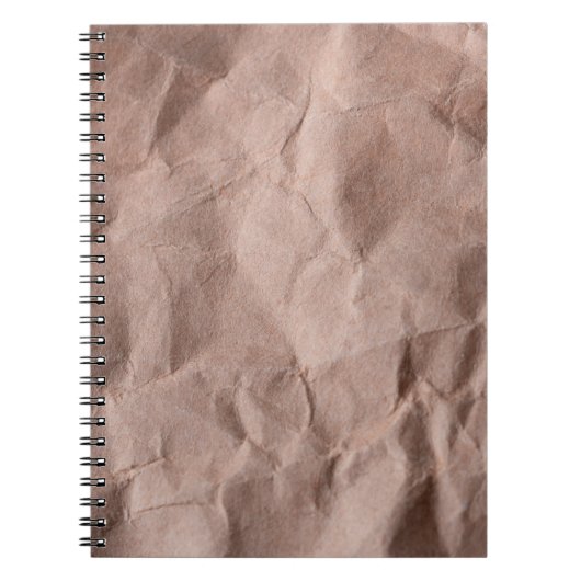 Rustisch gecrêpt papier notitieboek (Voorkant)