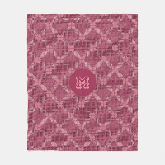 Rustisch gekleurd cirkelvormige geometrische patro fleece deken (Voorkant)