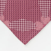 Rustisch gekleurd cirkelvormige geometrische patro fleece deken (Hoek)