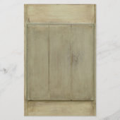 Rustisch gekleurd hout briefpapier (Voorkant)