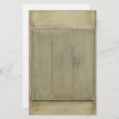 Rustisch gekleurd hout briefpapier (Voorkant / Achterkant)