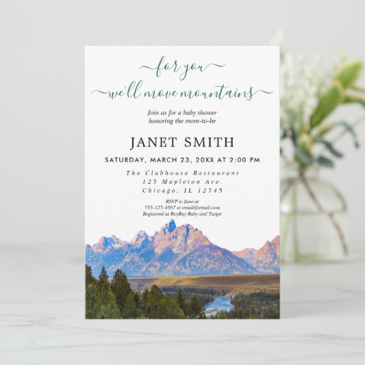 Rustisch Genderneutraal Baby shower Kaart (Staand voorkant)