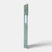 Rustisch goud, gouden, goudgoudwand, blauwgroen bl Case-Mate iPhone case (Achterkant / Rechts)