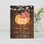 Rustisch goudfloraalhout licht herfst vrijgezellen kaart (Staand voorkant)