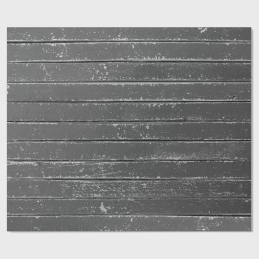 Rustisch grijs houtkool cadeaupapier (Vlak)