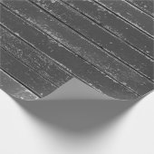 Rustisch grijs houtkool cadeaupapier (Hoek)