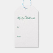 Rustisch groen buffelpatroon cadeaulabel (Achterkant)