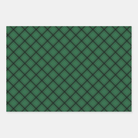 Rustisch groen geplakt buffel gemengd patroon cont inpakpapier vel (Voorkant)