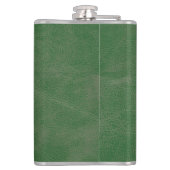 Rustisch groen Initiaal van lederen textielmonogra Heupfles (Achterkant)