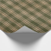 Rustisch Groen Land Homespun Pset Cadeaupapier (Hoek)