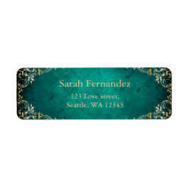 Rustisch Groen lijst Etiket