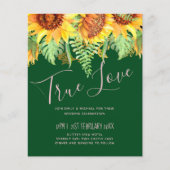 Rustisch groen met budget voor zonnebloemen (Voorkant)