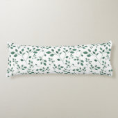 Rustisch groen Waterverf-oliepatroon Lichaamskussen (Voorkant)