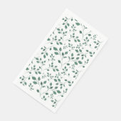 Rustisch groen Waterverf-oliepatroon Servet (Hoek)