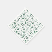 Rustisch groen Waterverf-oliepatroon Servet (Hoek)