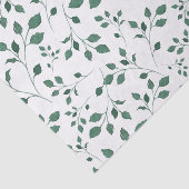 Rustisch groen Waterverf-oliepatroon Tissuepapier (Detail)