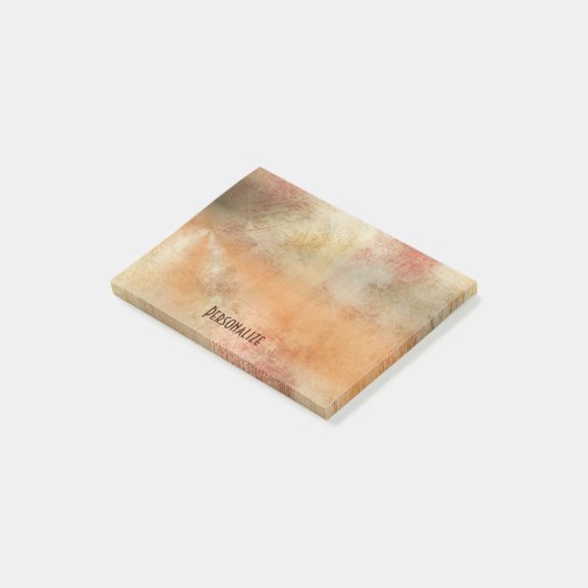 Rustisch Grunge Abstract Design in volledige kleur Post-it® Notes (Schuin)