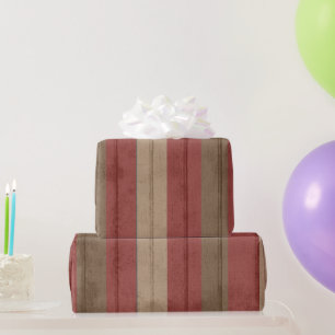 Rustisch Grunge Red & bruin Weathered Cadeaupapier