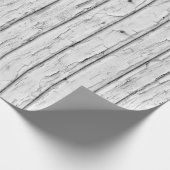 Rustisch  Grunge Weathered Wood Cadeaupapier (Hoek)