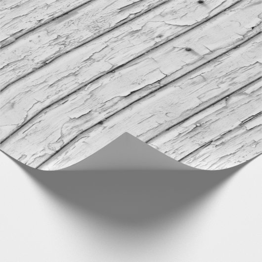 Rustisch  Grunge Weathered Wood Cadeaupapier (Hoek)