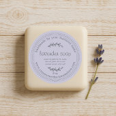 Rustisch handgemaakt lavendel Paars Ronde Sticker