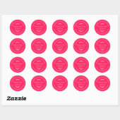 Rustisch handgemaakt lavender Soap Diva Roze Ronde Sticker (Vel)