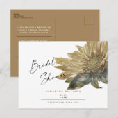 Rustisch handgeverfd Vrijgezellenfeest voor Herfst Uitnodiging Briefkaart (Voorkant / Achterkant)