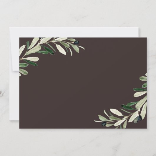 Rustisch Herfst Pumpkin-Baby shower Kaart (Achterkant)