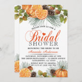 Rustisch Herfst Pumpkin-Vrijgezellenfeest Kaart (Voorkant / Achterkant)