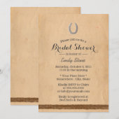 Rustisch Hoefijzer en wijnwijn Vrijgezellenfeest Kaart (Voorkant / Achterkant)