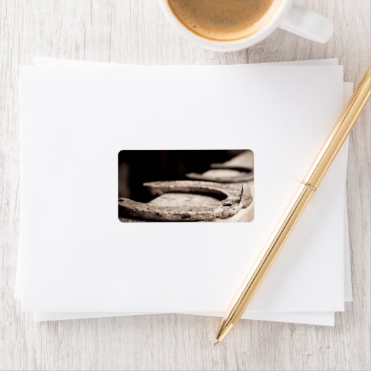 Rustisch Hoefijzer Etiket (Insitu)