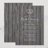 Rustisch Hoefijzer Heart Barn Wood Vrijgezellenfee Kaart (Voorkant / Achterkant)