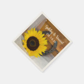 Rustisch Hoefijzer land Western huwelijk Servet (Hoek)