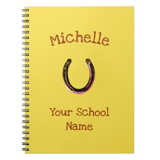 Rustisch Hoefijzer Notitieboek (Voorkant)