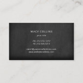 Rustisch hondsilhouetkarton visitekaartje (Achterkant)