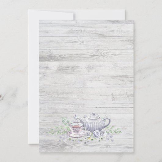 Rustisch hout Alle leeftijden Kaart (Achterkant)