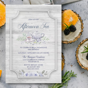 Rustisch hout Alle leeftijden na middagmiddag Kaart