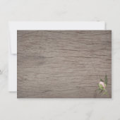 Rustisch hout Blush roze foto Opslaan Datum Kaart (Achterkant)